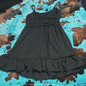 Liberty Love Black Ruffle Sundress